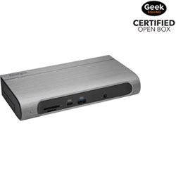 Open Box - Kensington Sd5600T Hybrid Docking Station - Silver, Black (34009)