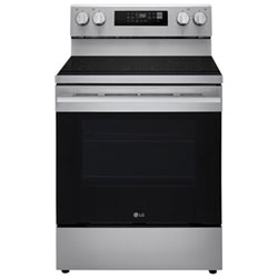 Cuisinière Autonome À Surface Lisse Avec Convection Véritable Et Friture À L'air 6,3 Pi³ 30 Po De Lg (Lren6321Ye) - Acier Inoxydable