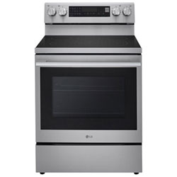 Boîte Ouverte - Cuisinière Électrique Autonome 5 Éléments À Convection Véritable Et Friture À L'air 6,3 Pi³ 30 Po De Lg - Acier Inoxydable - Endommagé