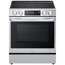 Open Box - LG 30" 6.3 Cu. Ft. True Convection Slide-In Induction Air Fry Range - Stainless Steel - Scratch & Dent