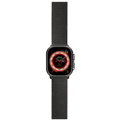 Bracelet À Mailles Milanaises De Logiix Pour Apple Watch 44/45/46/49 Mm - Noir