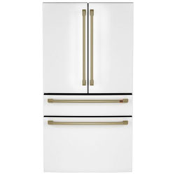 Boîte Ouverte - Réfrigérateur À Deux Portes 23,2 Pi³ 34 Po Avec Distributeur D'eau De Café (Cje23Dp4Ww2) - Blanc Mat - Endommagé