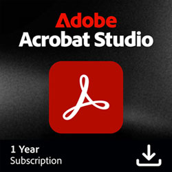 Adobe Acrobat Studio - 1 Utilisateur - 1 An - Téléchargement Numérique