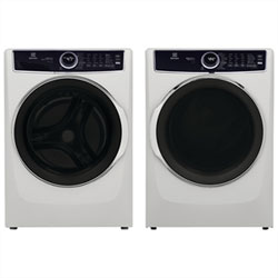 Electrolux 5.2 Cu. Ft. High Efficiency Front Load Steam Washer & 8.0 Cu. Ft. Gas Steam Dryer - White
