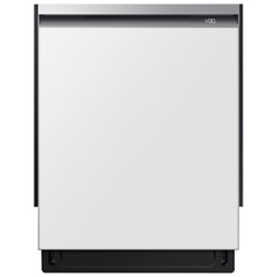 Samsung 24" 42dB Built-In Dishwasher with BESPOKE Dishwasher Door Panel - Clear White