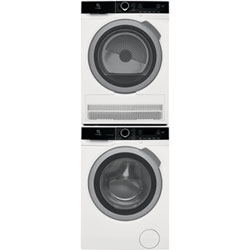 Electrolux 2.4 Cu. Ft. Front Load Steam Washer & 4 Cu. Ft. Electric Steam Dryer w/ Stacking Kit - White