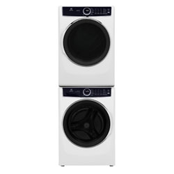 Electrolux 5.2 Cu Ft Front Load Steam Washer & 8 Cu Ft Electric Steam Dryer w/ Stacking Kit - White