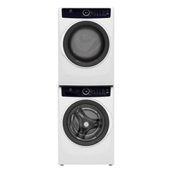 Electrolux 5.2 Cu Ft Front Load Steam Washer & 8 Cu Ft Electric Steam Dryer w/ Stacking Kit - White