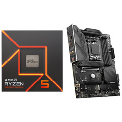 AMD Ryzen 5 7600X 6-Core 4.7GHz AM5 Processor & MSI B650 Tomahawk WiFi ATX AM5 Motherboard