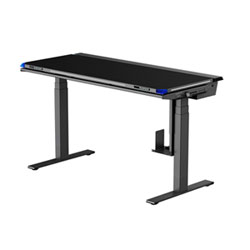 Blacklyte Atlas 43" Computer Gaming Desk Top with Desk Leg - Black