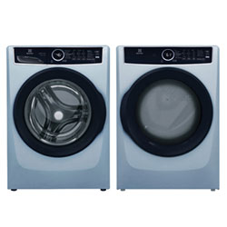 Electrolux 5.2 Cu. Ft. High Efficiency Front Load Steam Washer & 8.0 Cu. Ft. Electric Steam Dryer - Glacier Blue