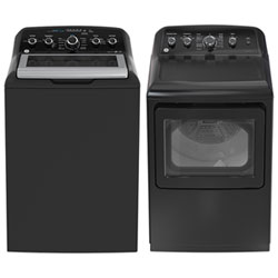 Laveuse À Chargement Par Le Haut 4,9 Pi³ Et Sécheuse Électrique 7,2 Pi³ De Ge - Gris Diamant