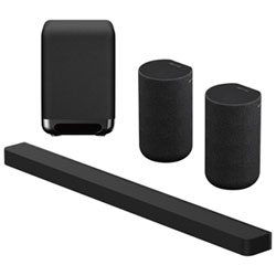 Sony BRAVIA Theatre Bar 9 Sound Bar with Dolby Atmos, Wireless Subwoofer, and Pair of Rear Speakers