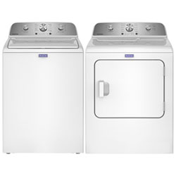 Maytag 4.8 Cu. Ft. High Efficiency Top Load Washer & 7.0 Cu. Ft. Electric Dryer - White