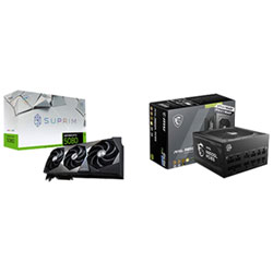 MSI GeForce RTX 5080 Suprim SOC 16GB GDDR7 Video Card & MAG A850GL 850W Fully Modular Power Supply