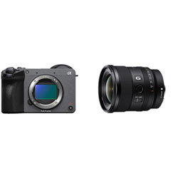 Sony Cinema Line Fx2 Full-Frame Mirrorless Camera (Body Only) W/ E-Mount Full-Frame Fe 20Mm F/1.8 Vlogger Prime G Lens