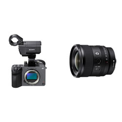 Sony Cinema Line FX2 Full-Frame Mirrorless Camera w/ XLR Handle (Body Only) & E-Mount FE 20mm f/1.8 Vlogger UW Angle Prime G Lens