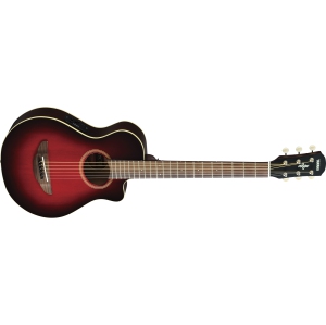 Yamaha 3/4 Size Acoustic/Electric Guitar - Dark Red Burst