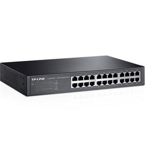 TP-LINK TL-SG1024D 10/100/1000Mbps 24-Port Gigabit 13-inch Rackmountable Switch, 48Gbps Capacity - Unmanaged