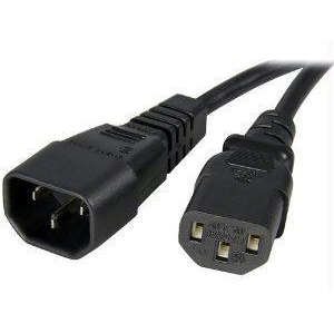 StarTech 10 ft 14 AWG Computer Power Cord Extension - C14 to C13