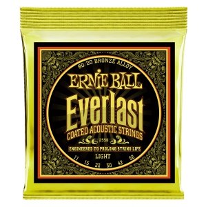 Ernie Ball P02558 Everlast Coated 80/20 Bronze Acoustic Guitar Strings - Light