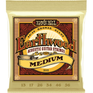 Ernie Ball Earthwood 80/20 Bronze Acoustic Guitar Strings - Medium 13-56