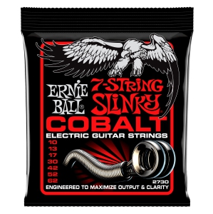 Ernie Ball PO2730 Slinky 7-String Cobalt Electric Guitar Strings - Skinny Top/Heavy Bottom