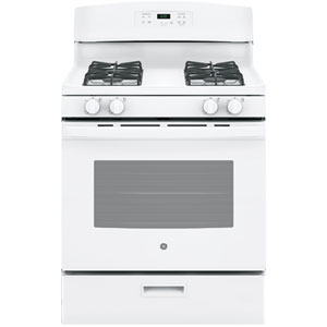 GE 30" 5.0 Cu. Ft. Freestanding Gas Range (JCGBS60DEKWW) - White