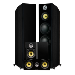 Fluance Signature HiFi Surround Sound Home Theater 5.0 Speaker System - Floorstanding Towers, Center and Rear Speakers