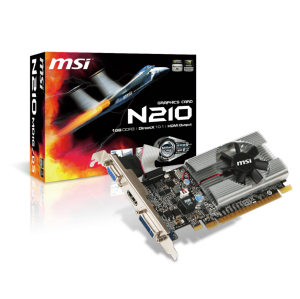 MSI 210 1GB DDR3 PCI Express 2.0 x16 (N210-MD1G/D3), Graphics card
