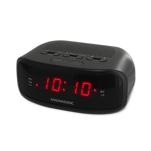 Magnasonic Digital AM/FM Clock Radio with Battery Backup, Dual Alarm, Sleep/Snooze Functions, Display Dimming Option