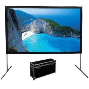 Elunevison 150" 4:3 Portable Quick Fold Projection Screen with Front and Rear Material