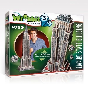 Empire State Building, 975 Piece 3D Jigsaw Puzzle Made by Wrebbit Puzz-3D