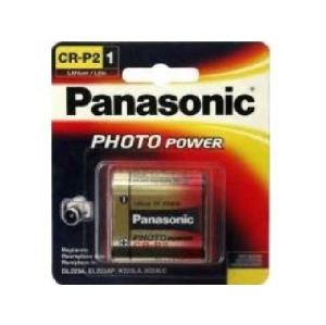 Panasonic CR-P2 (223A) 6 Volt Lithium Battery (On a Card)