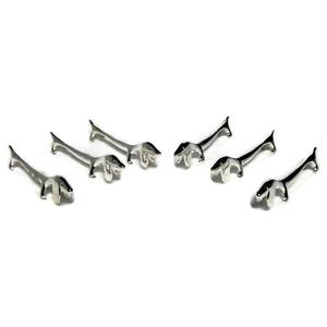 Elegance Silver Plated Dog Knife Rests Set of 6