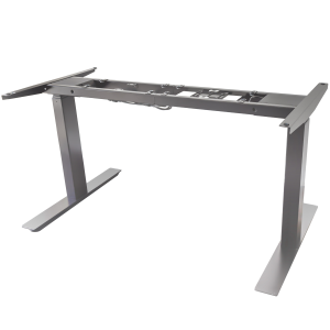 Dual Motor Programmable Standing Desk (Frame Only) - Silver