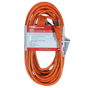 WELLSON 10M HEAVY DUTY ELECTRICAL OUTDOOR EXTENSION CORD -6 PACK