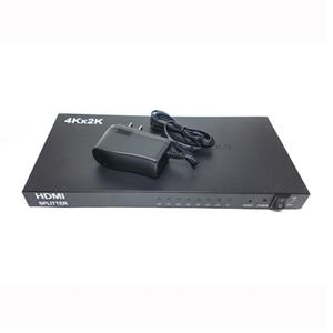 GlobalTone HDMI Active Splitter with 3D, HDCP & 4K Support 1 Input to 8 identical Outputs