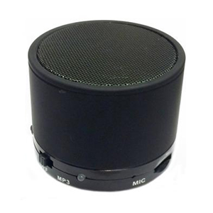 GlobalTone Mini Portable Bluetooth Speaker Bass Xpansion System (BXS) with MP3 play and Micro SD card slot Black