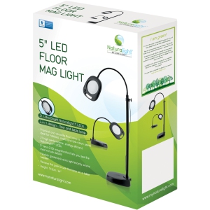 Daylight Company UN1081 5 in. LED Floor and Table Mag Light Black
