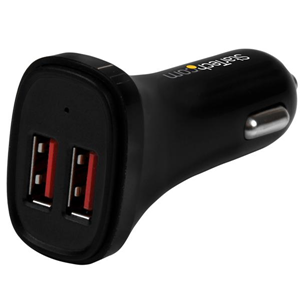 Startech Dual-Port USB Car Charger (USB2PCARBKS)