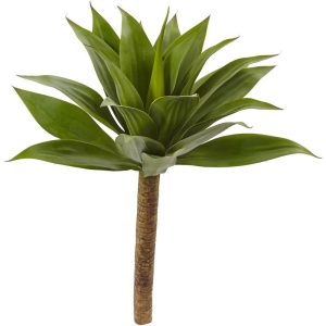 Nearly Natural 32" Agave Plant with Stem/23 Gorgeous Leaves in Green