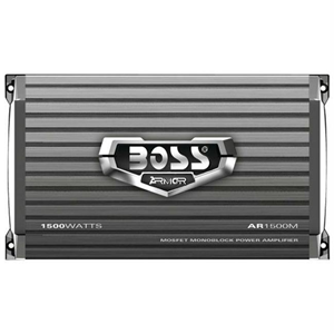 BOSS AUDIO AR1500M ARMOR MONOBLOCK MOSFET POWER AMPLIFIER WITH REMOTE SUBWOOFER LEVEL CONTROL - 150