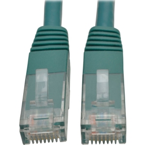 Tripp Lite N200-010-GN 10 ft. Cat 6 GGigabit Molded Patch Cable RJ45 M By M Green