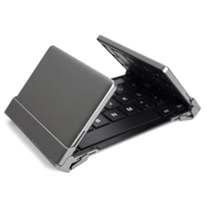 Plugable Technologies BT-KEY3 Folding Keyboard Compact Bluetooth with Case & Stand