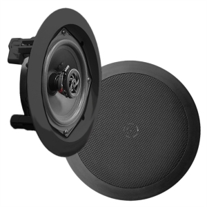 Sound Around-Pyle PDIC81RDBK 8-Inch 2-Way In-Ceiling Speaker System Black