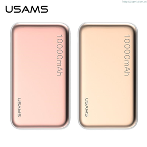 USAMS Portable Dual Port Power Bank 10,000mAh with LED Flashlight