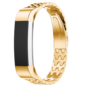 Fitbit Alta Tracker Stainless Steel Wrist Watch Strap in Yellow Gold