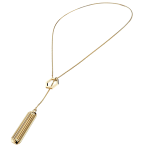 Fitbit Flex 2 Luxurious Stainless Steel Necklace in Yellow Gold
