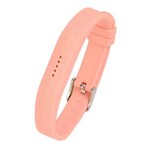 Fitbit Flex 2 Silicone Rubber w Polished Buckle in Pink